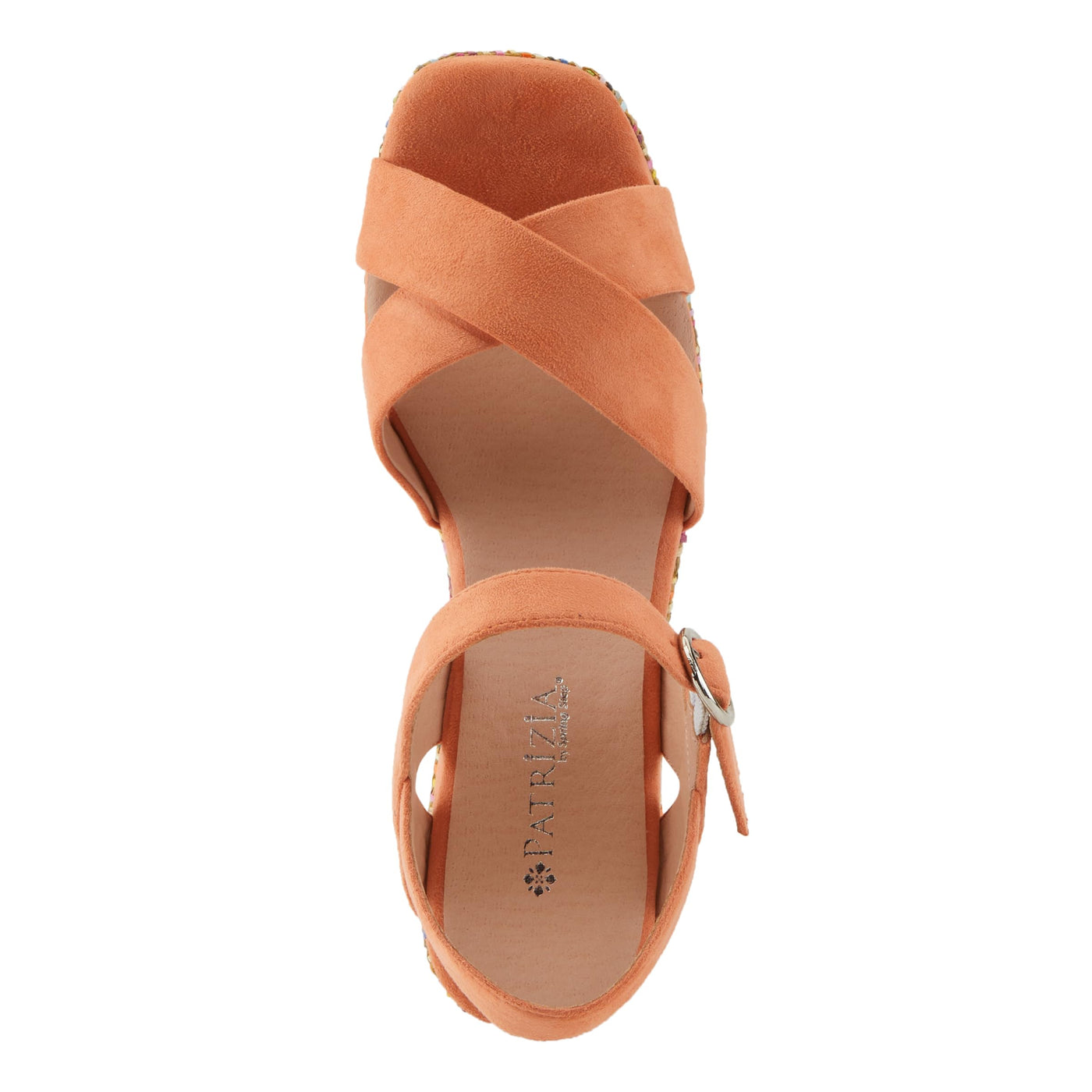 PATRIZIA Women's RAINBOWFUN Multicolor Quarter Strap Wedge Sandals Apricot EU 40 / US 9