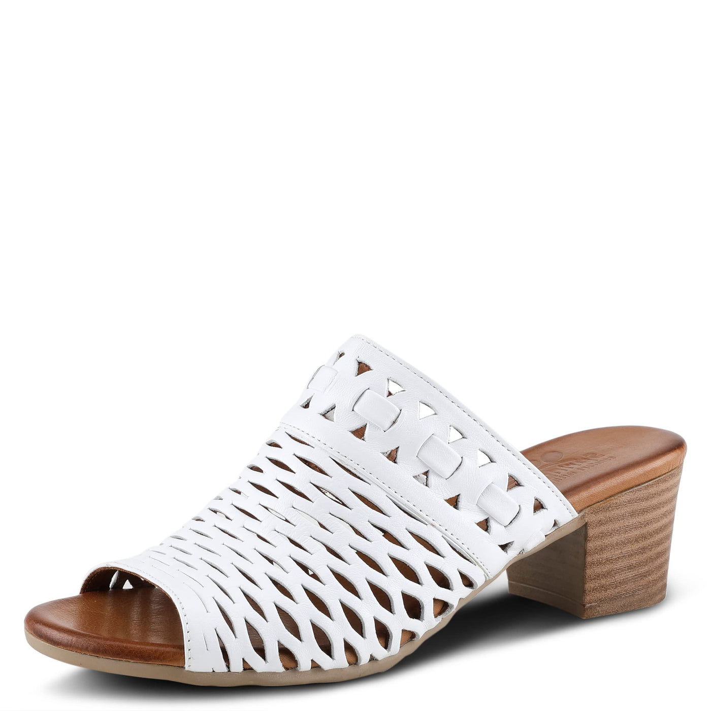 Spring Step Women's Anika Slide Sandal White EU 38 / US 7.5-8