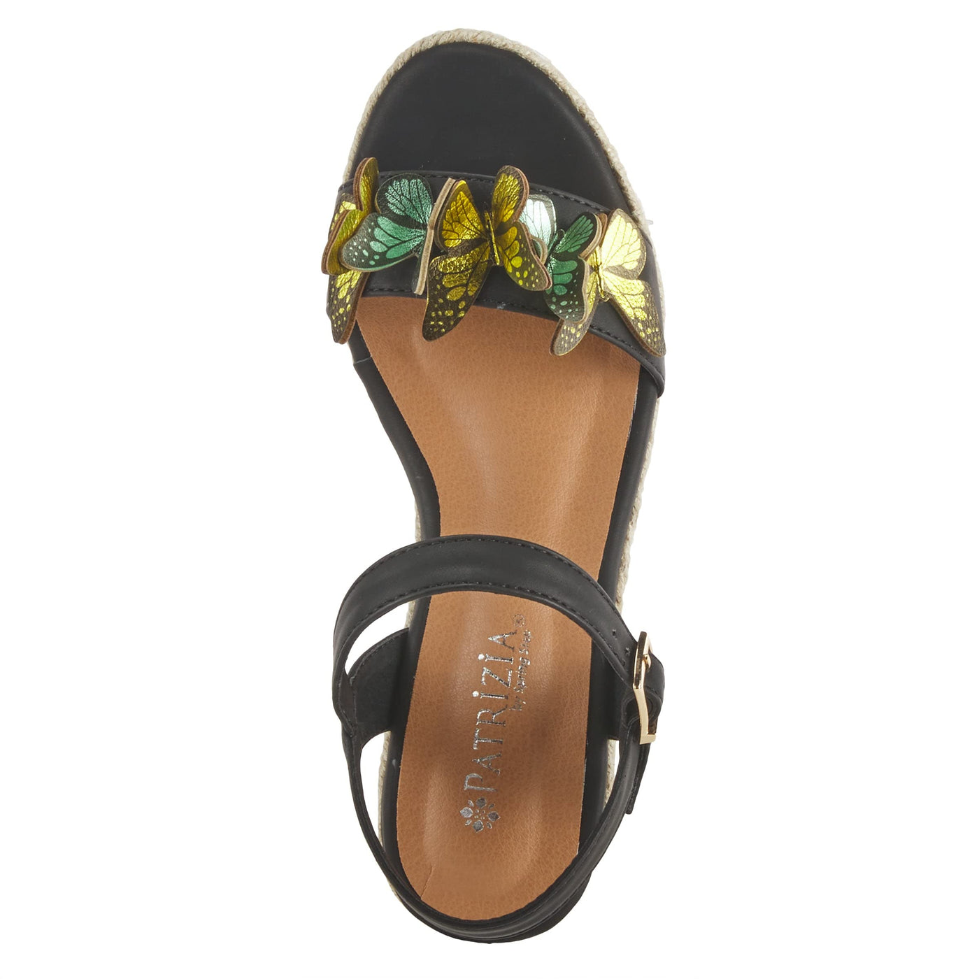 PATRIZIA Women's Flyaway Wedge Sandal Black EU 36 / US 5.5-6