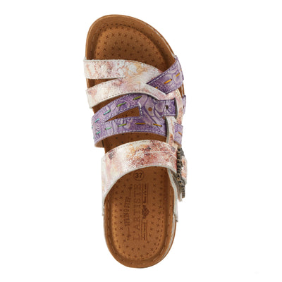 Spring Step L'Artiste Women's CALAMITYJAY Shimmering Comfort Sandals | Stylish and Practical Purple Multi EU 40 / US 9