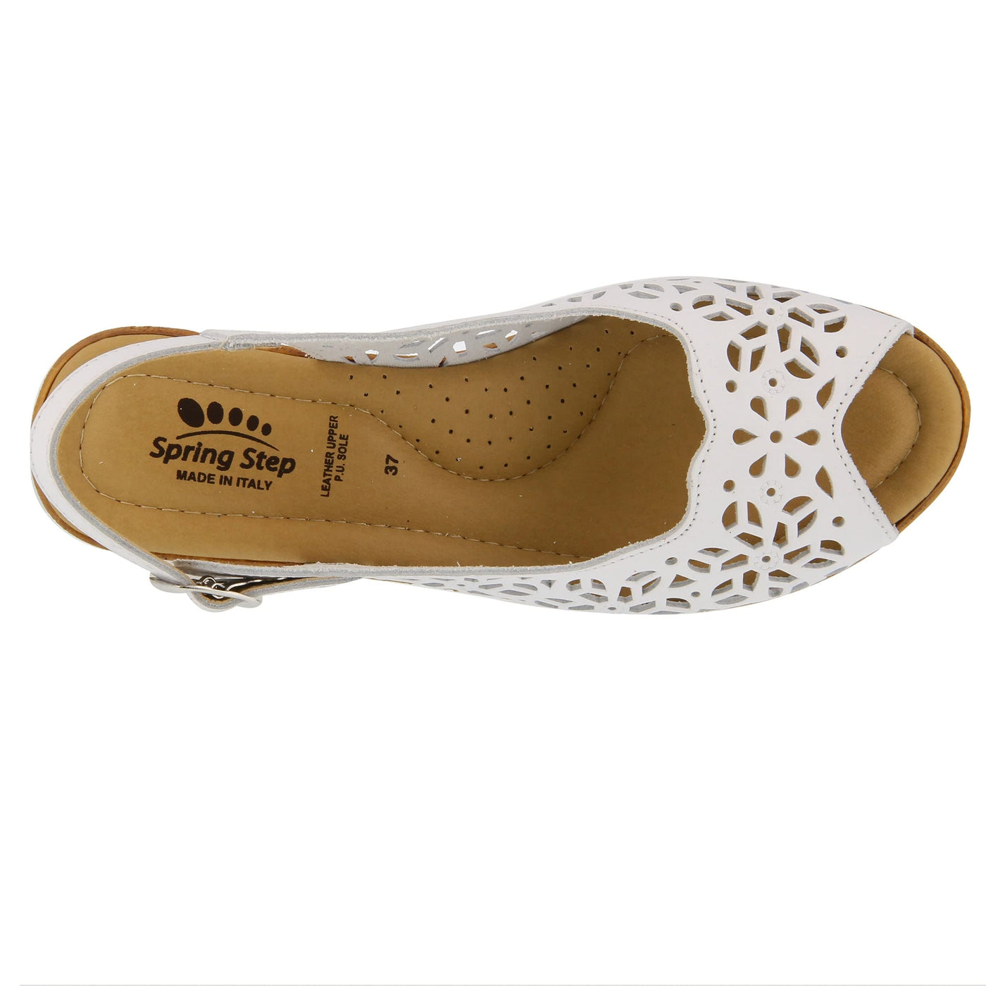 Spring Step Women's Footsie Slide Sandal White EU 41 / US 9.5-10