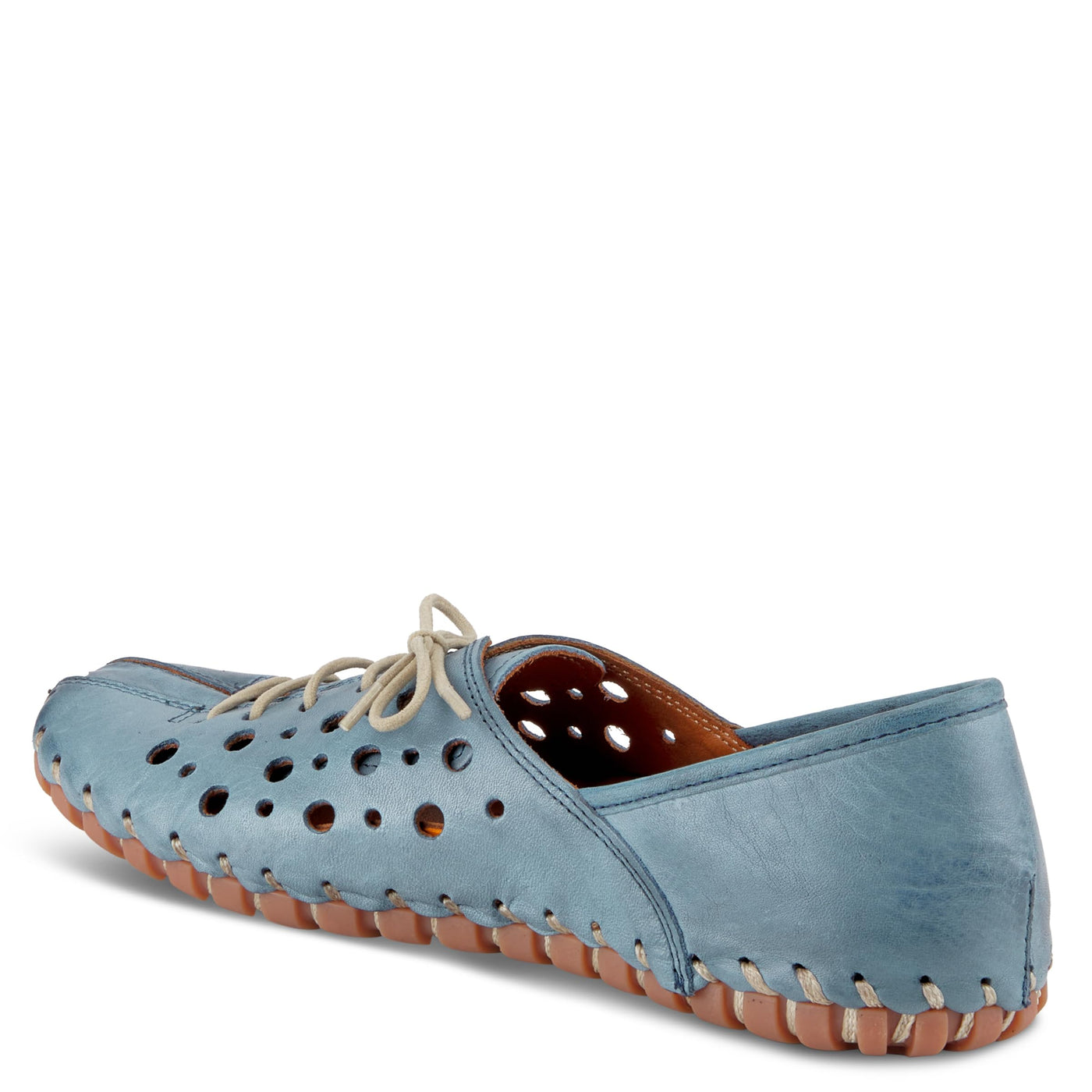 Spring Step Women's Moonwalk Slip-On Shoe Blue EU 38 / US 7.5-8