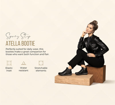 Spring Step Women's Atella Bootie Black EU 36 / US 5.5-6