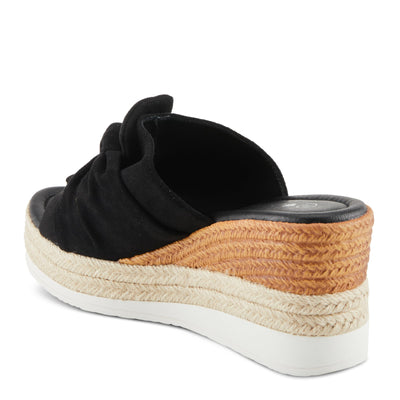 PATRIZIA Women's BELLALUCE Slide Wedge Sandals Black EU 37 / US 6.5-7