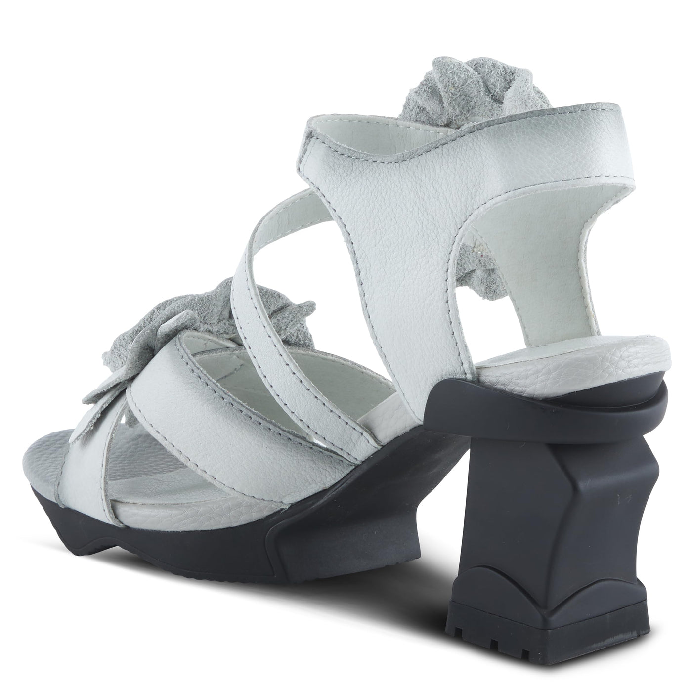 L'Artiste by Spring Step Women's Shelly Sandal, Light Grey, 7.5-8
