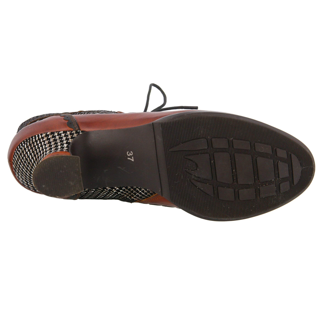 L'Artiste by Spring Step BEWITCH-PLAID MEDIUM BROWN MULTI Shoe US 5
