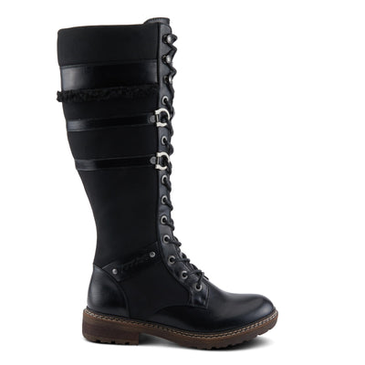 PATRIZIA Women's ALGERON Tall Boots with Sleek Design, Decorative Details, and Comfortable Fit Black EU 42 / US 10.5-11