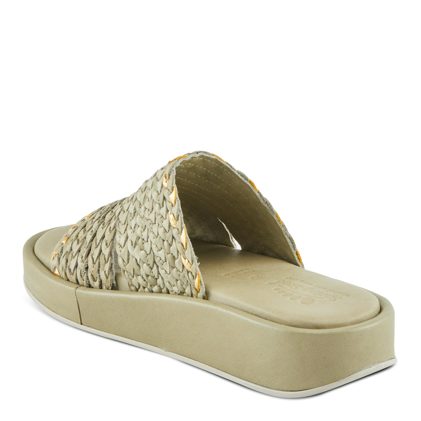 Spring Step FINNEGAN Women's Braided Platform Sandals with Boho Flair Sage Green EU 38 / US 7.5-8