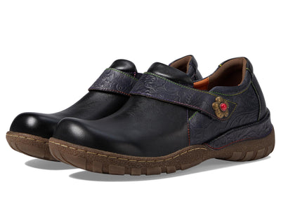 Spring Step L`Artiste Women's Gyarados Leather Closed Back Clog Black Multi EU 42 / US 10.5-11