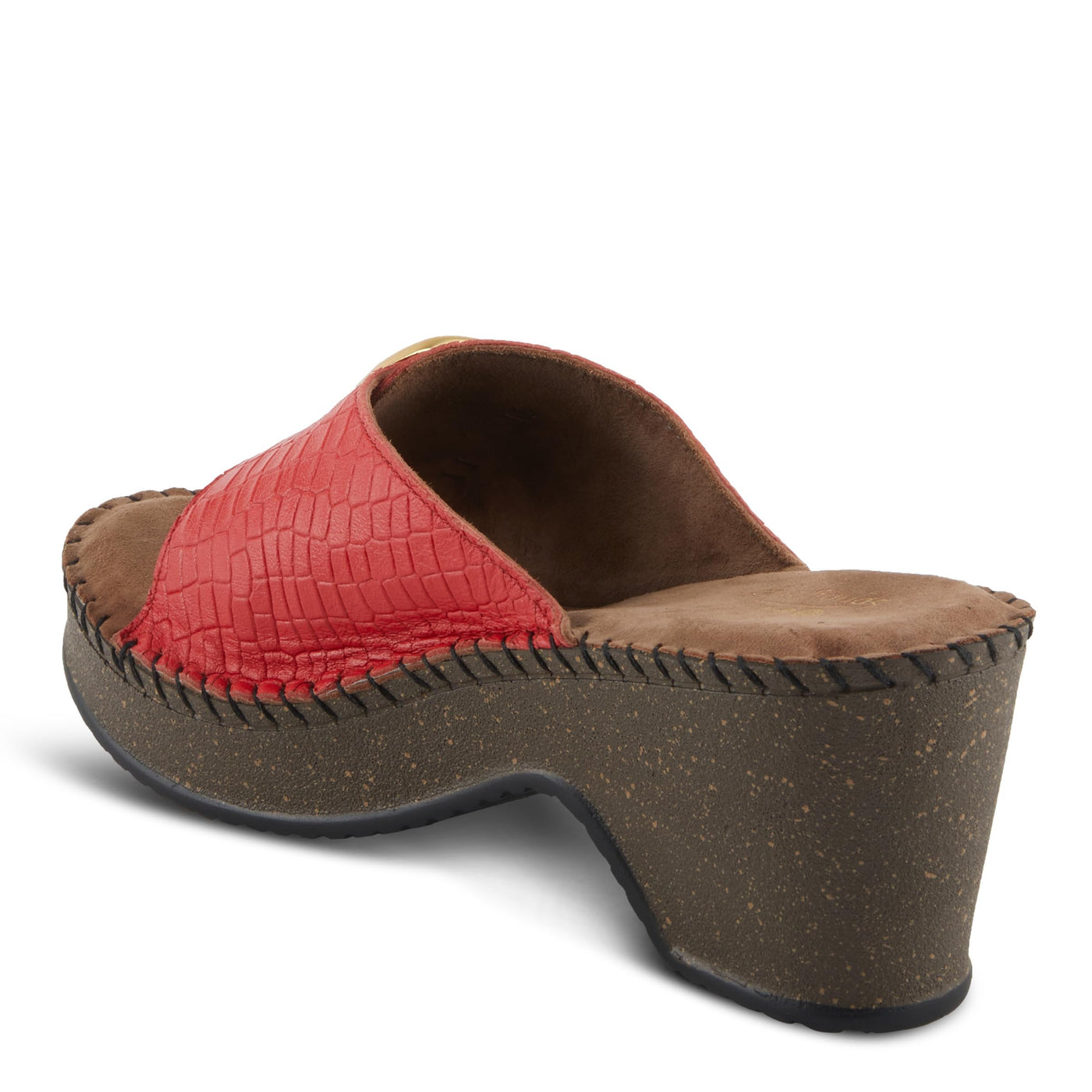 Spring Step NIENNA Women's Demi Wedge Slip-On - Luxurious Comfort, Stylish Sophistication Red EU 38 / US 7.5-8