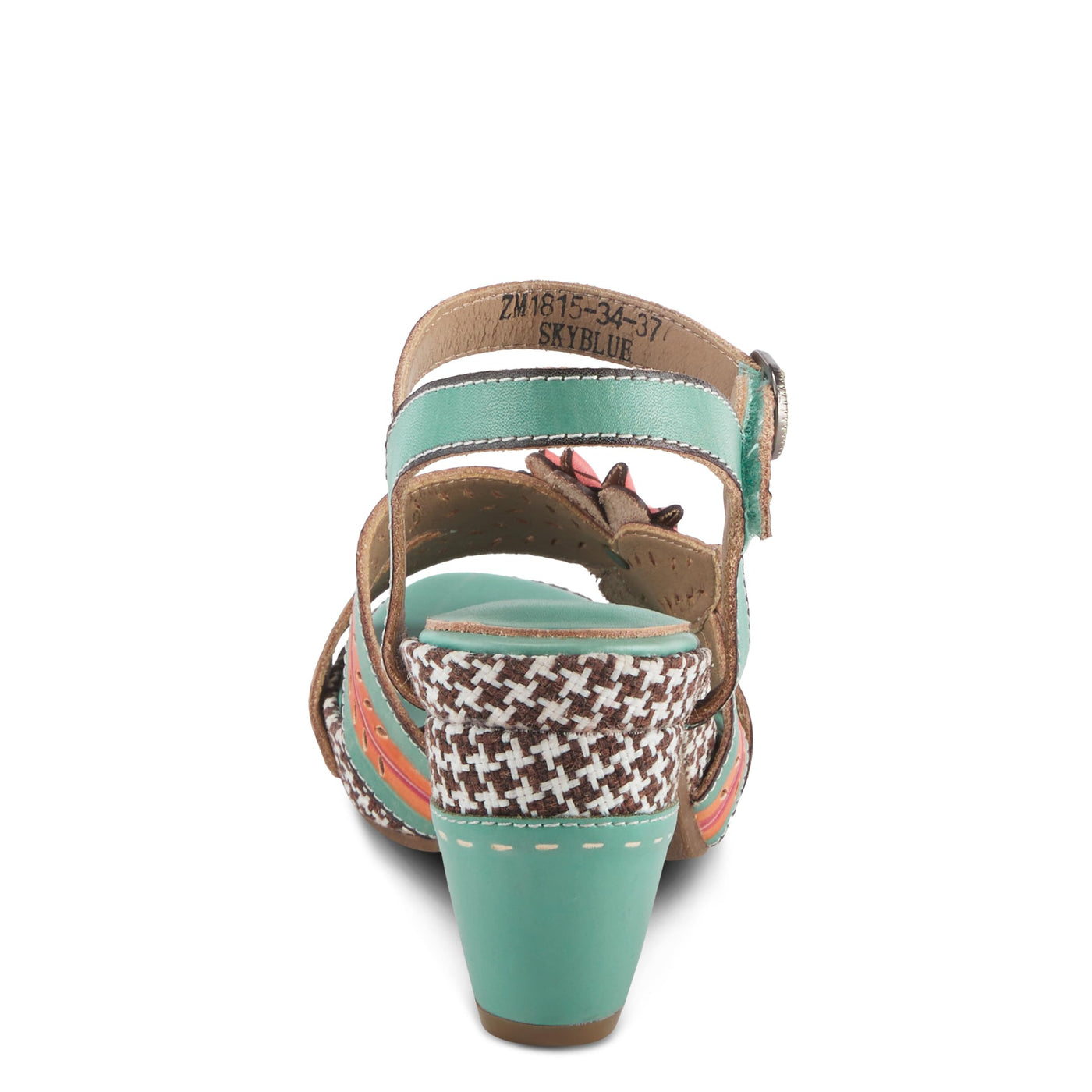 Spring Step L'Artiste Women's Astarr Ankle Strap High Heel Sandal Sky Blue Multi EU 39 / US 8.5