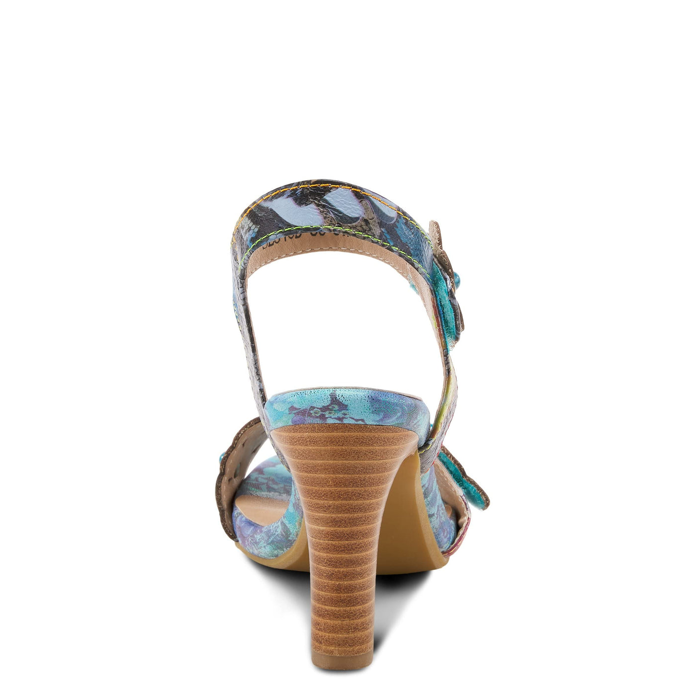 Spring Step L'Artiste Women's Gardena Quarter Strap Sandal Blue Multi EU 41 / US 9.5-10
