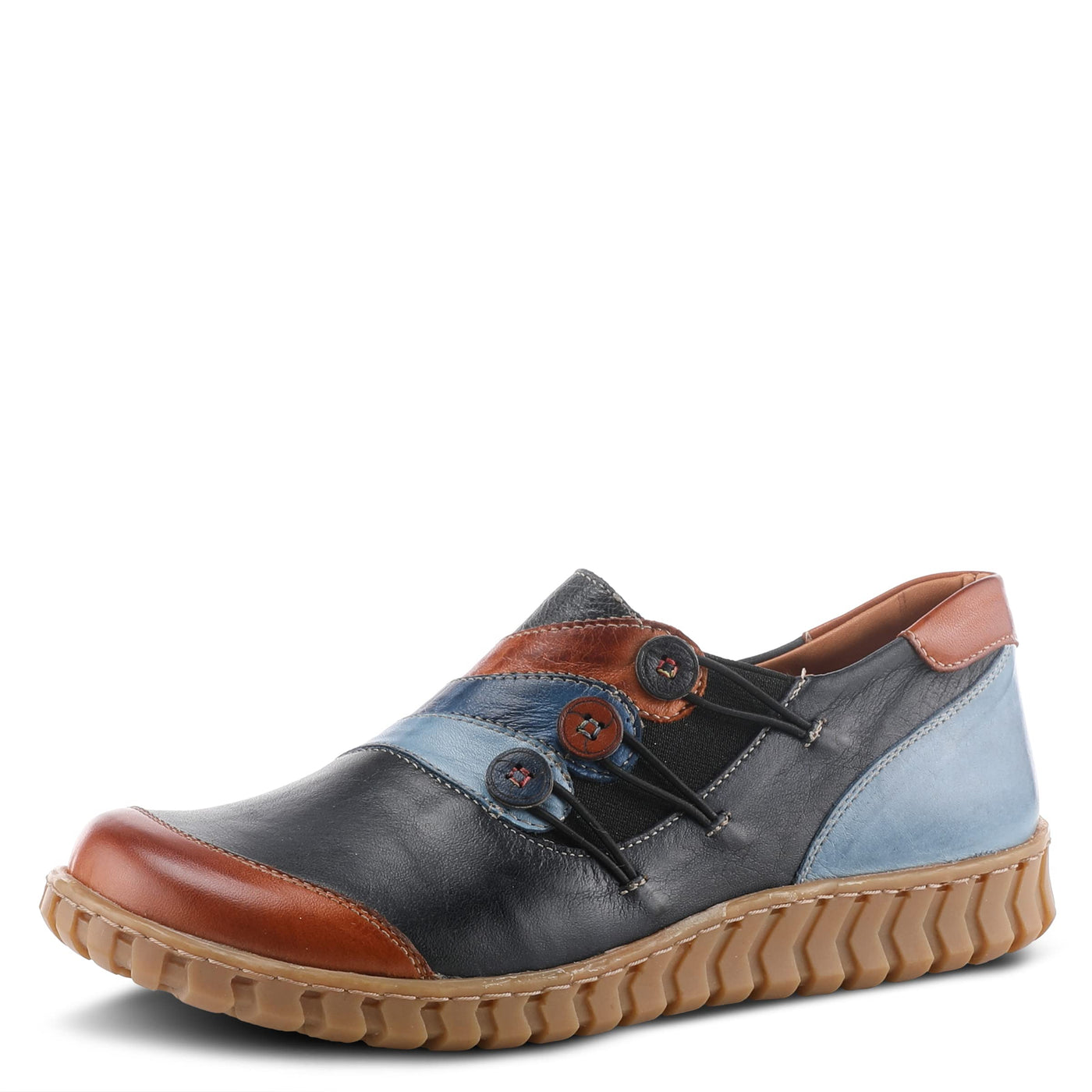 Spring Step Women's Neeta Slip-On Shoe Navy Multi EU 42 / US 10.5-11