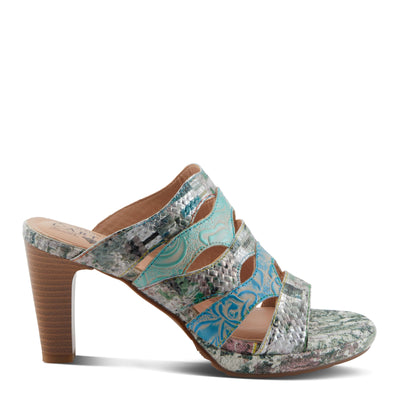 L'Artiste by Spring Step Women's Aurielle Sandal, Mint Multi, 10.5-11