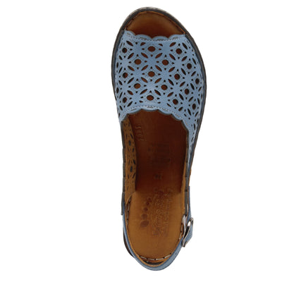 Spring Step Women's Belizana Slingback Sandal Blue EU 38 / US 7.5-8