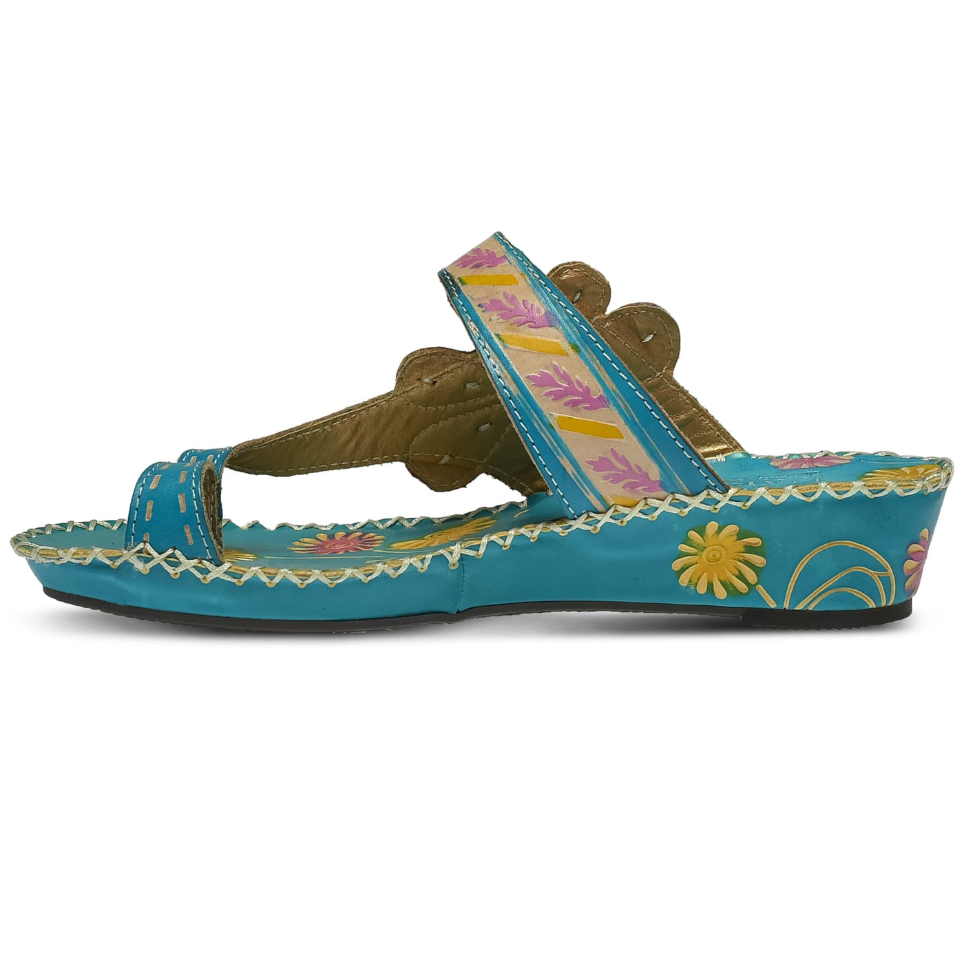 Spring Step L`Artiste Women's Santorini Slide Sandal Turquoise EU 40 / US 9