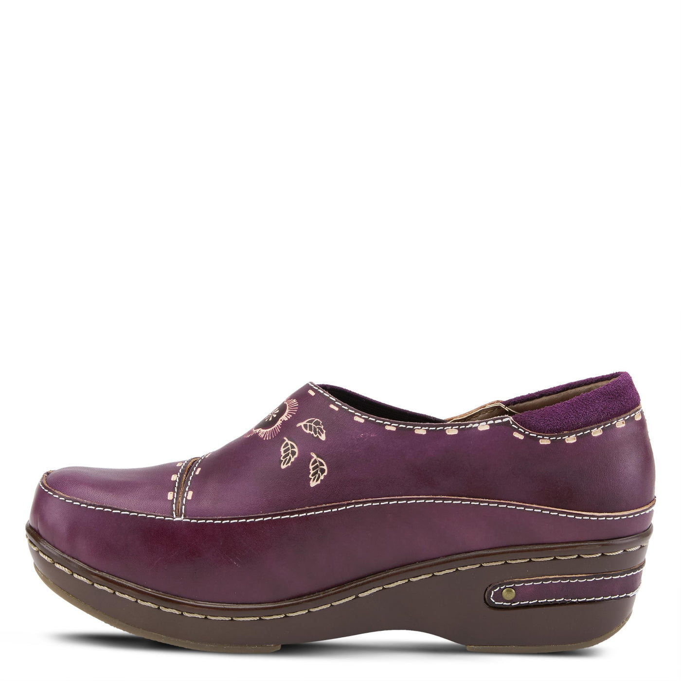 Spring Step L'Artiste Women's Burbank Slip-On Shoe Purple EU 41 / US 9.5-10