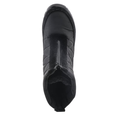 Flexus Spring Step Lakeeffect Boots for Women - Waterproof Ladies Boots with Front Zipper Closure - Women's Snow Boots for Winter - Black Boots EU 38 / US 7.5-8