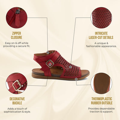 Spring Step Women's Covington Sandal, Blush, 9.5-10