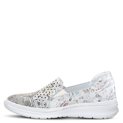Spring Step Women's Roxy Slip-On Shoe White Multi EU 37 / US 6.5-7