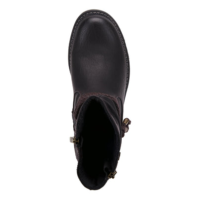 Spring Step Relife Kathie Mid-Calf Boots for Women - Waterproof Ladies Boots With Zipper Closure - Western Low Heel Ankle Boots for Women - Black EU 41/9.5-10
