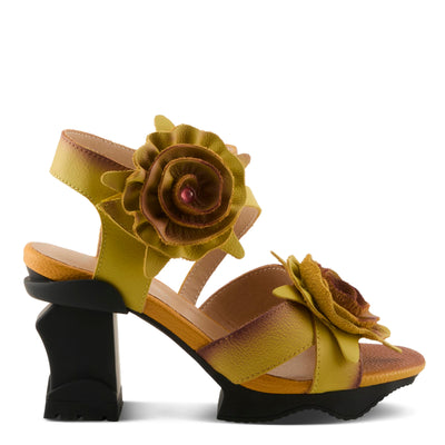 Spring Step L`Artiste Women's Shelly Ankle Strap Sandal Yellow EU 41 / US 9.5-10