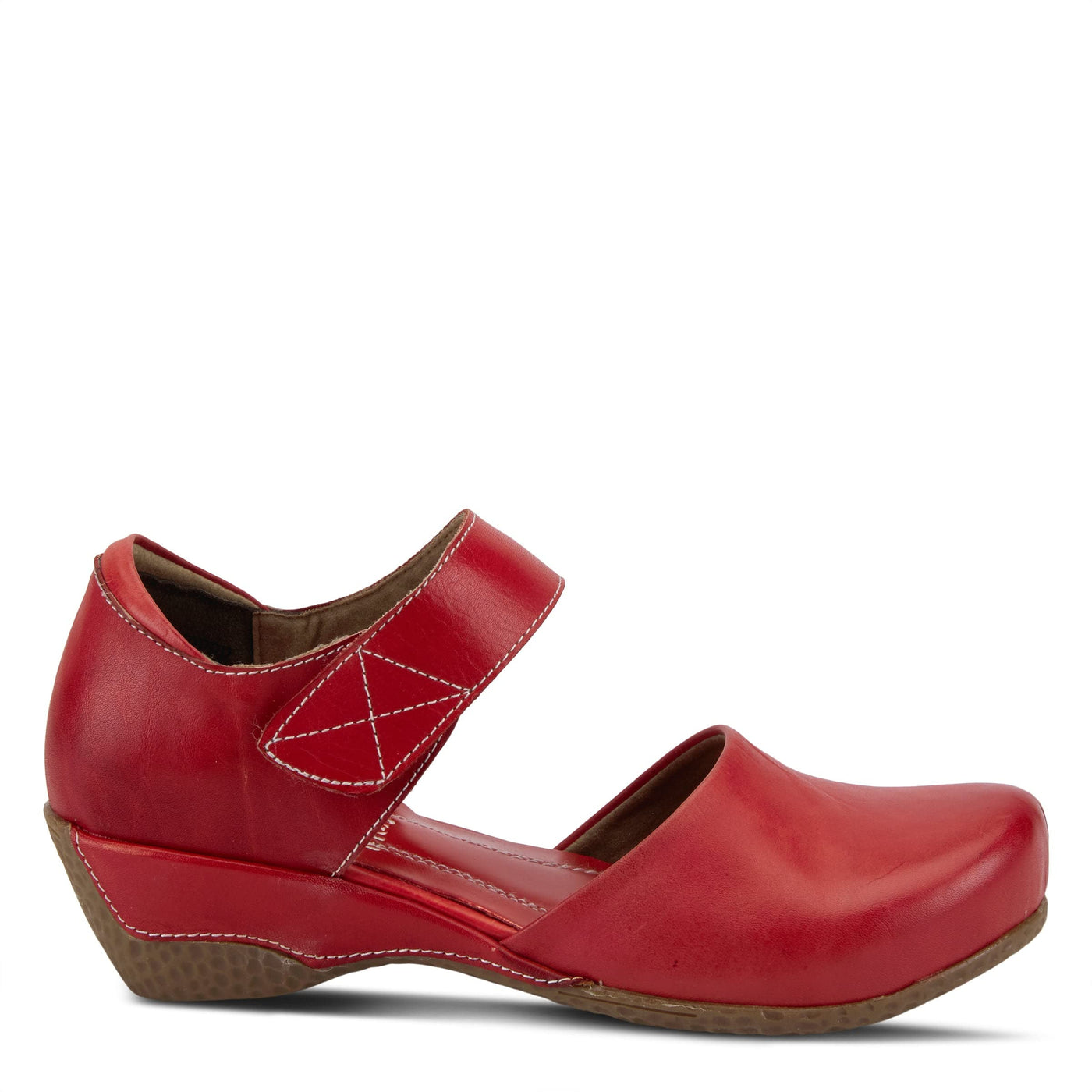 L�Artiste by Spring Step Women's Gloss Mary Jane Flat, Red, 39 EU/8.5 M US