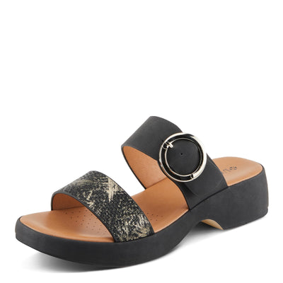 PATRIZIA Women's FENNA Two-Strap Platform Sandals Black EU 36 / US 5.5-6