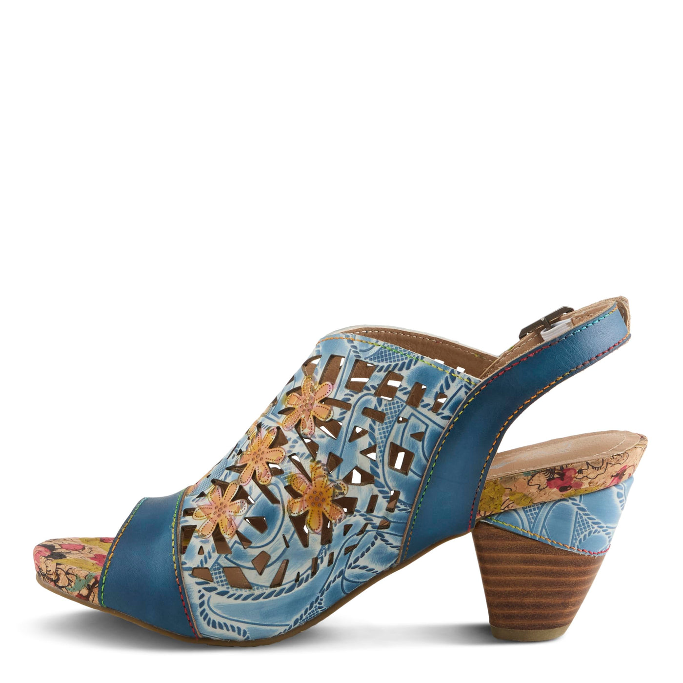 L'Artiste by Spring Step Women's Eclipsing Pump, Blue Multi, 8.5