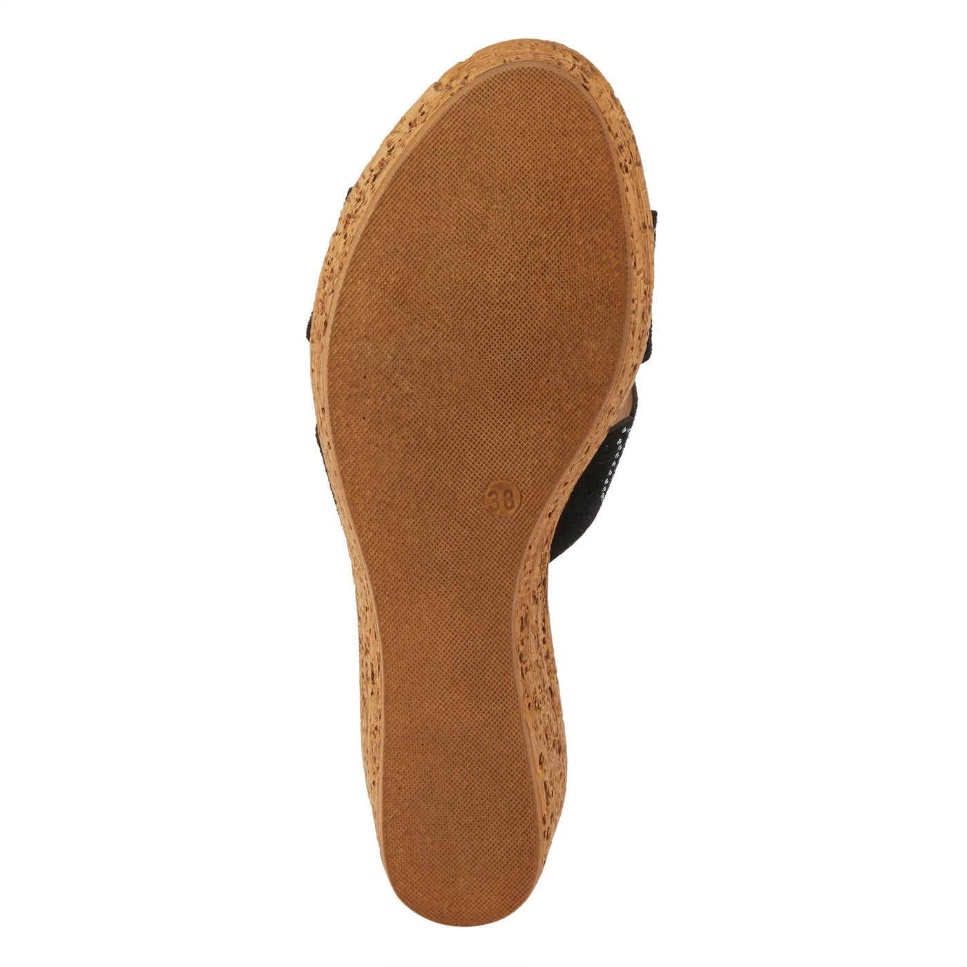 Spring Step Women's Mssteamy Slide Wedge Sandal Black Suede EU 35 / US 5
