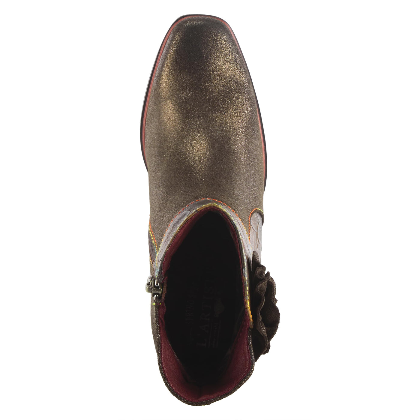 Spring Step L'Artiste Women's Zinna Leather Bootie Bronze EU 35 / US 5