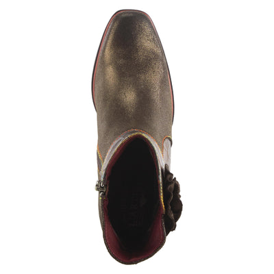 Spring Step L'Artiste Women's Zinna Leather Bootie Bronze EU 35 / US 5