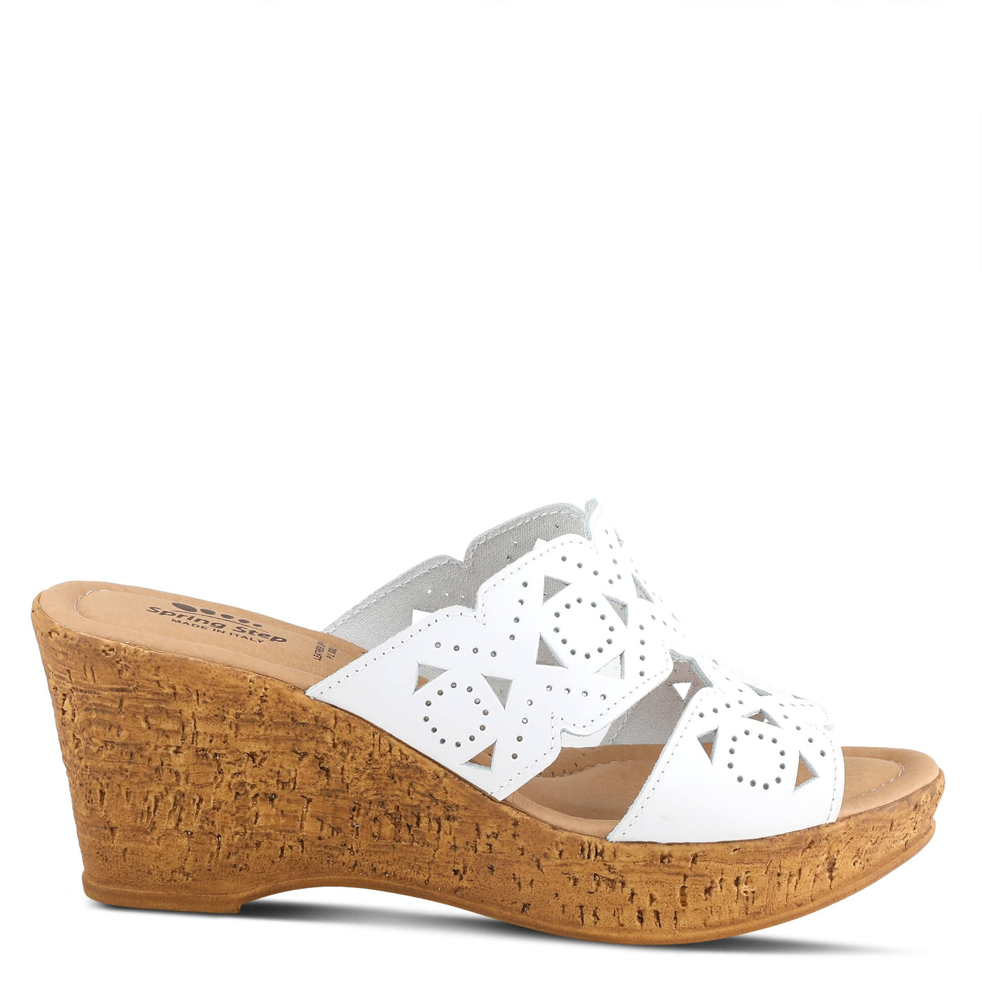 Spring Step Women's Flamyo Slide Sandal White EU 39 / US 8.5
