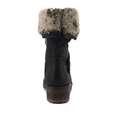 Spring Step Women's Mid Calf Boot, Black, 6.5-7