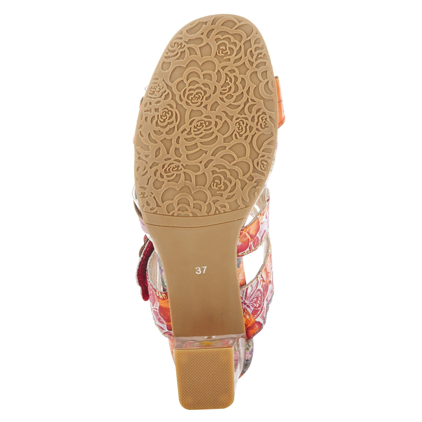 Spring Step L'Artiste Women's Caselle Quarter Strap Sandal Red Multi EU 41 / US 9.5-10