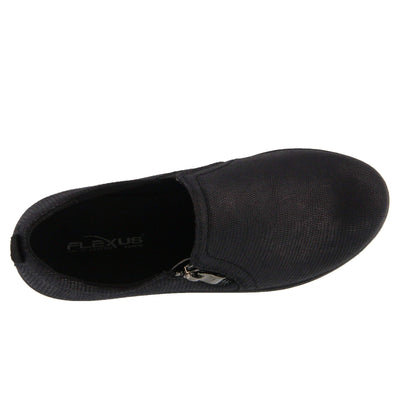 Flexus by Spring Step Women's MANDIELLA Loafer Flat, Black, 5