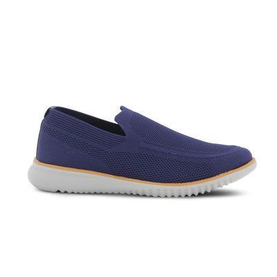 Spring Step Anders Mens Slip-On Shoes - Comfortable Loafer Shoes with Full Length Insole - Lightweight Casual Loafers for Men - Navy EU 44 / US 10.5-11