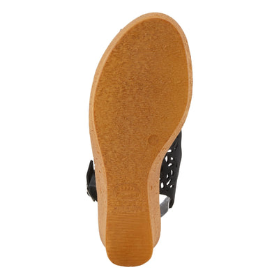 Spring Step Women's Footsie Slide Sandal Black Nubuck EU 39 / US 8.5