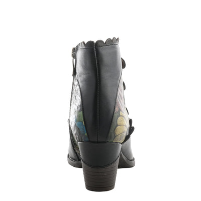 Spring Step L'Artiste Women's Iwantit Black Multi Booties EU 36 / US 5.5-6