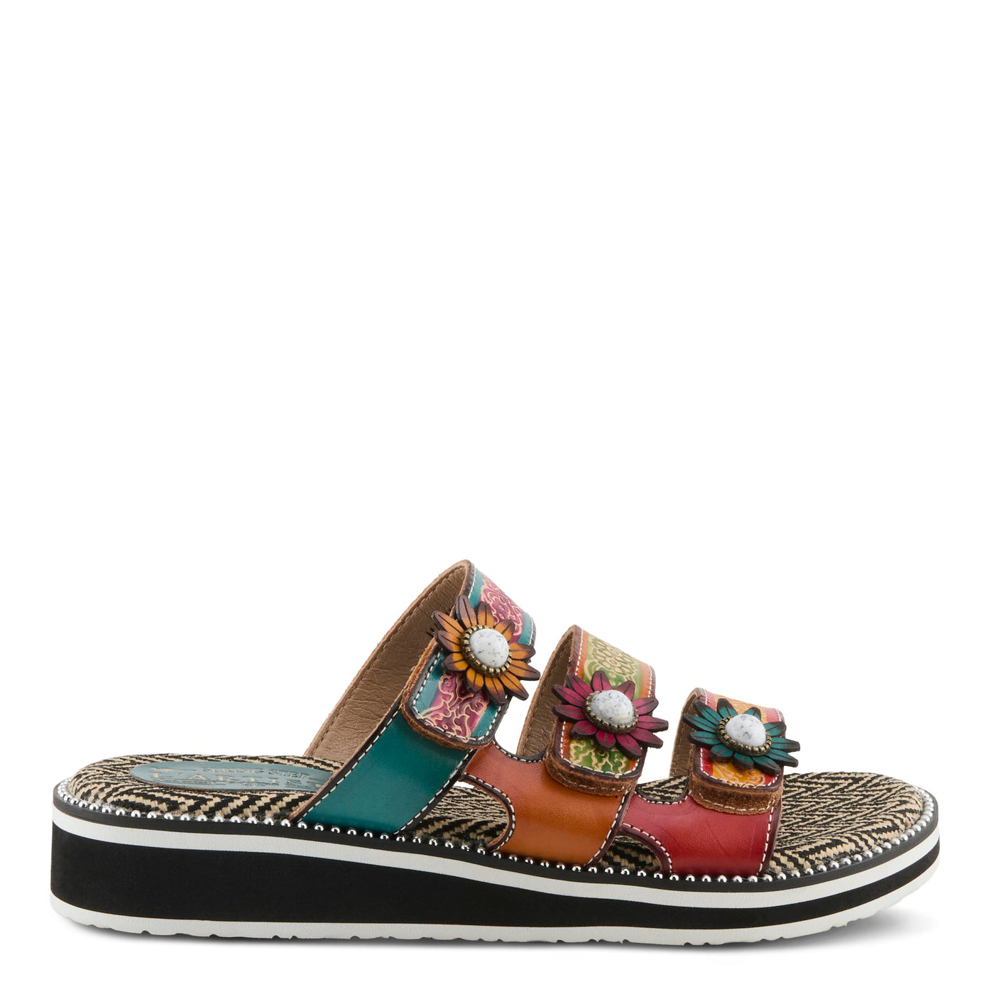 L'Artiste by Spring Step Women's Maryse Sandal, Rainbow Multi, 8.5