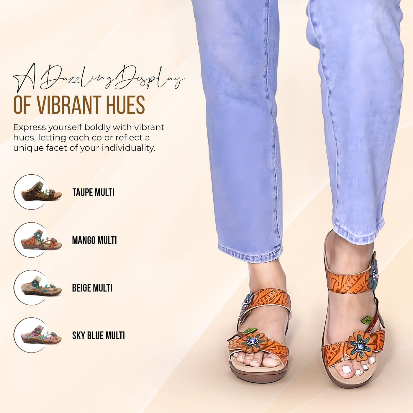 L'Artiste by Spring Step Women's Aymee Sandal, Mango Multi, 8.5