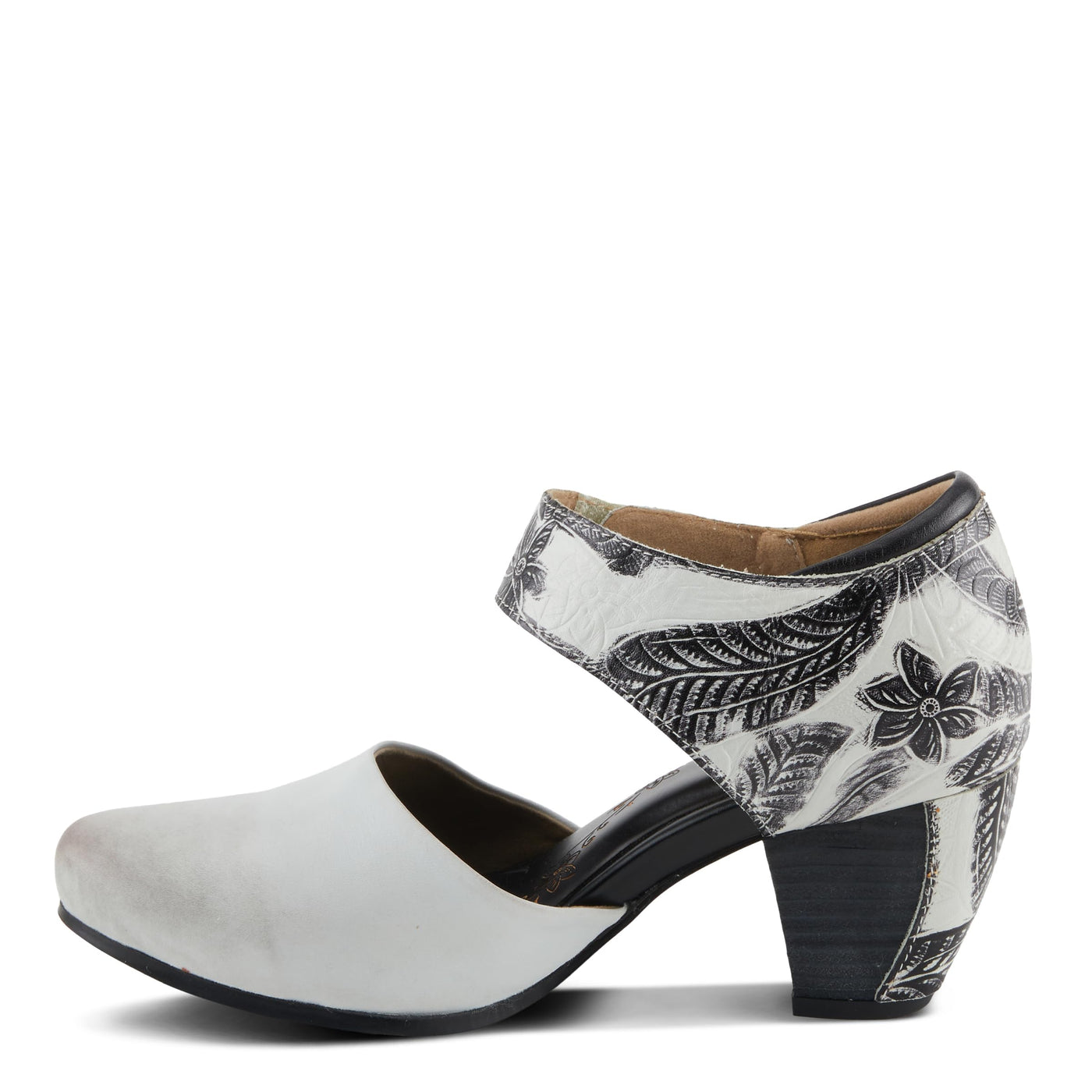 Spring Step L'Artiste Women's Toolie Mary Jane Heeled Shoe Off White Multi EU 42/10.5-11