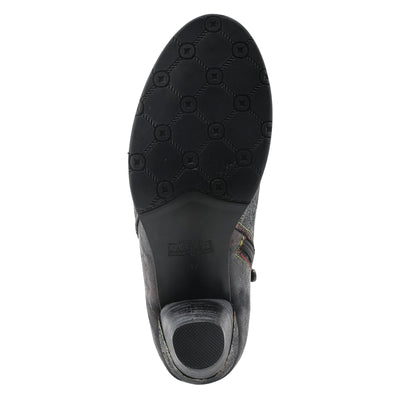 Spring Step L'Artiste Bestlove Ankle Boots for Women Low Heel | Casual Women's Boots Women with Metallic Brush Strokes and Cushion Footbed Black Multi EU 38 / US 7.5-8