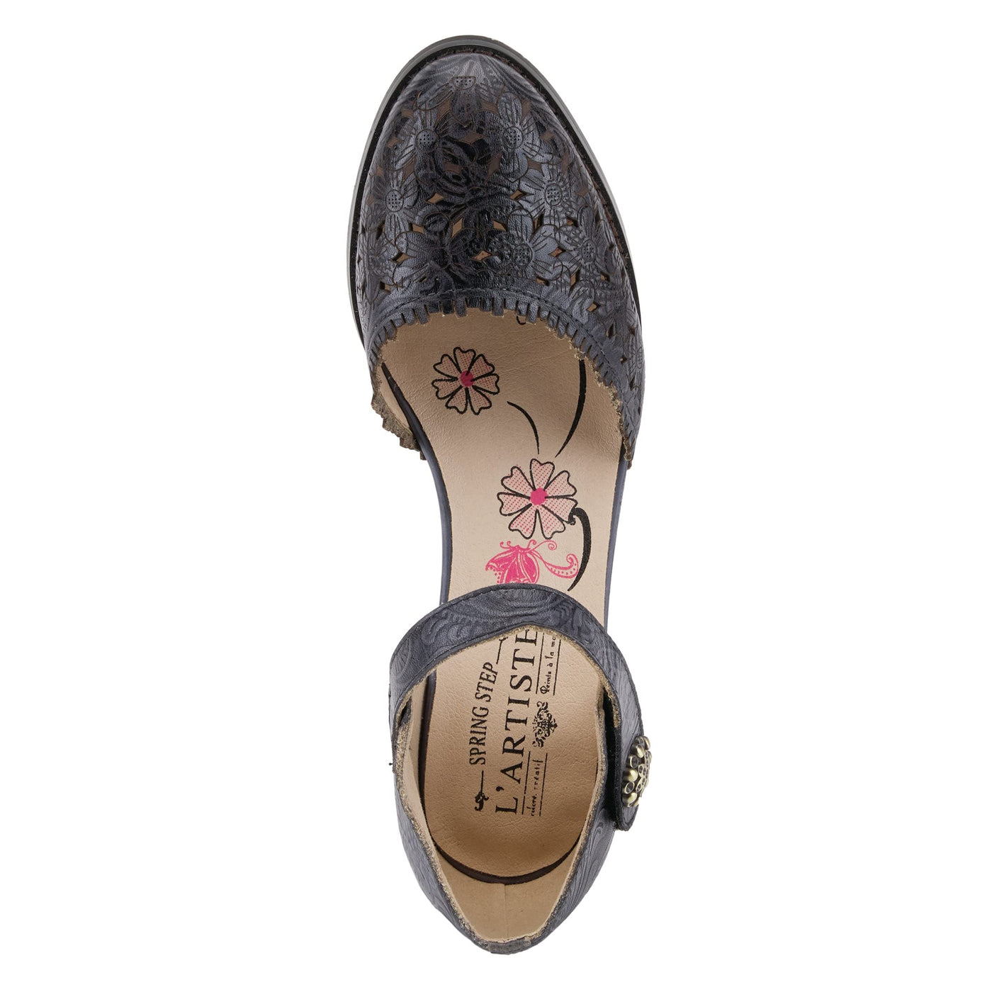 Spring Step L'Artiste Women's Visionary Mary Jane Shoe Black EU 38 / US 7.5-8