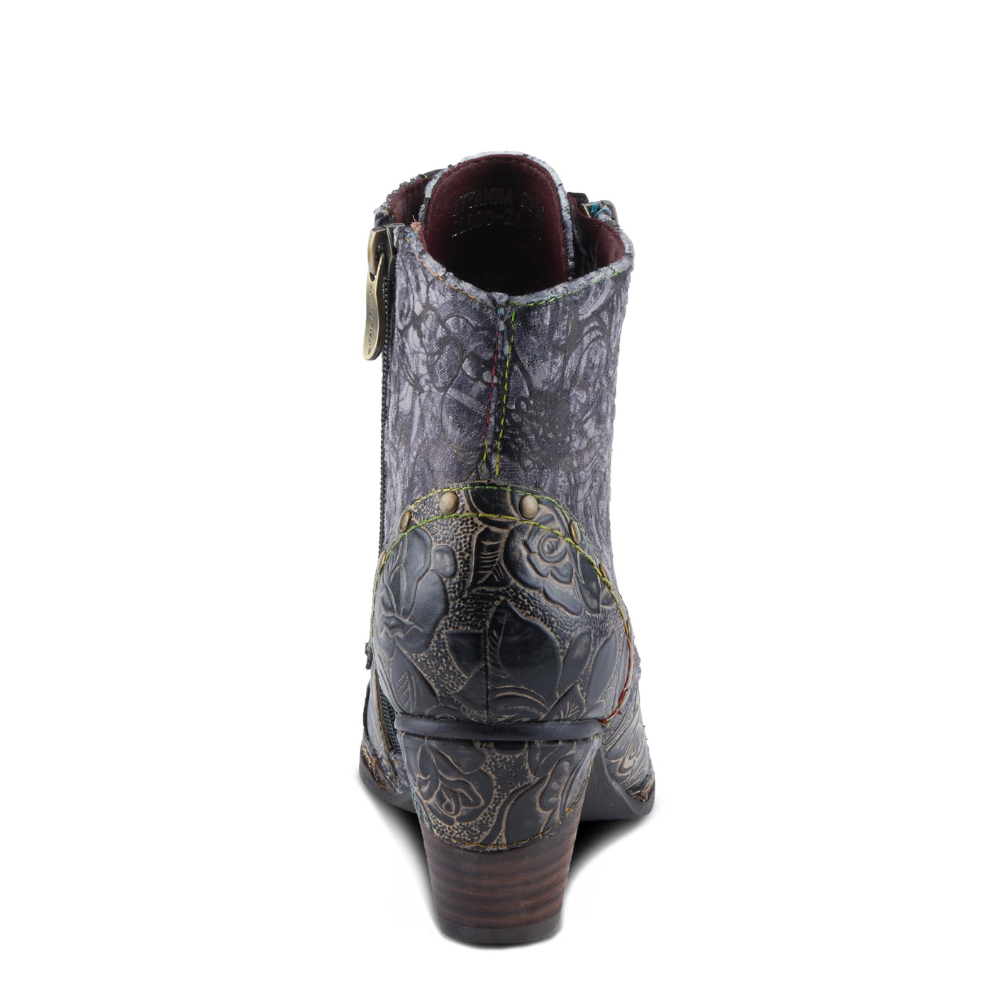 L'Artiste by Spring Step Women's Avyanna Casual Booties, Black Multi, 6