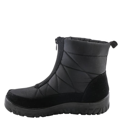 Flexus Spring Step Lakeeffect Boots for Women - Waterproof Ladies Boots with Front Zipper Closure - Women's Snow Boots for Winter - Black Boots EU 38 / US 7.5-8