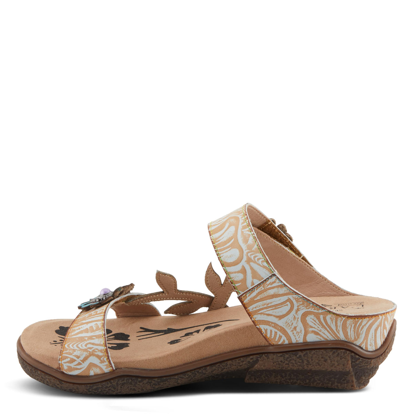 L'Artiste by Spring Step Women's Aymee Sandal, Beige Multi, 5.5-6