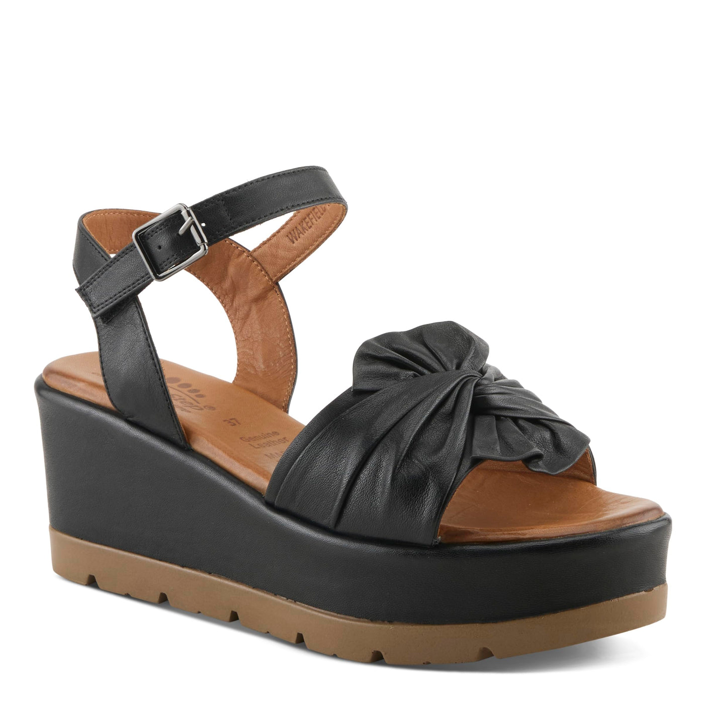 Spring Step Women's Wakefield Sandal, Black, 5.5-6