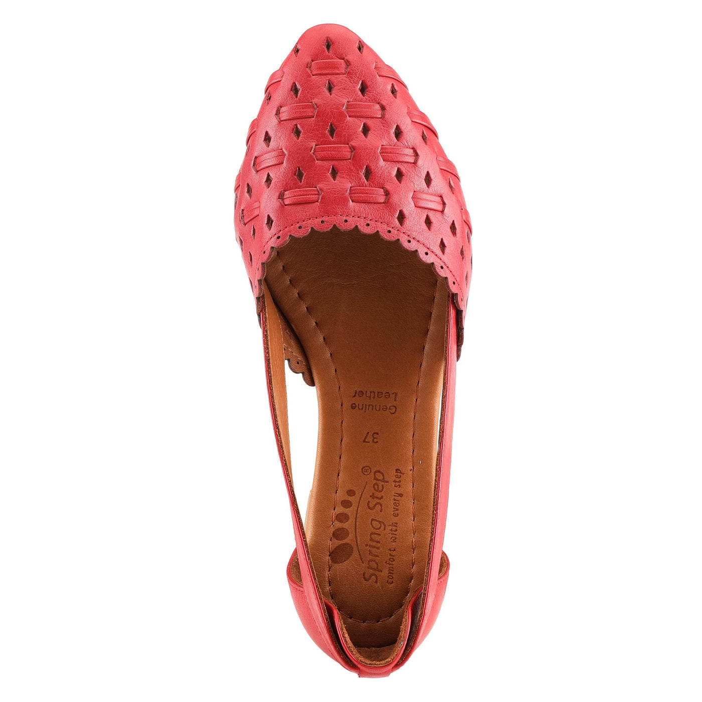 Spring Step Women's Delorse Slip-On Shoe Red EU 37 / US 6.5-7