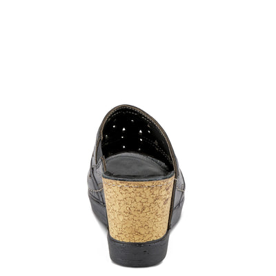 Spring Step Women's Fusawedge Wedge Sandal Black EU 37 / US 6.5-7